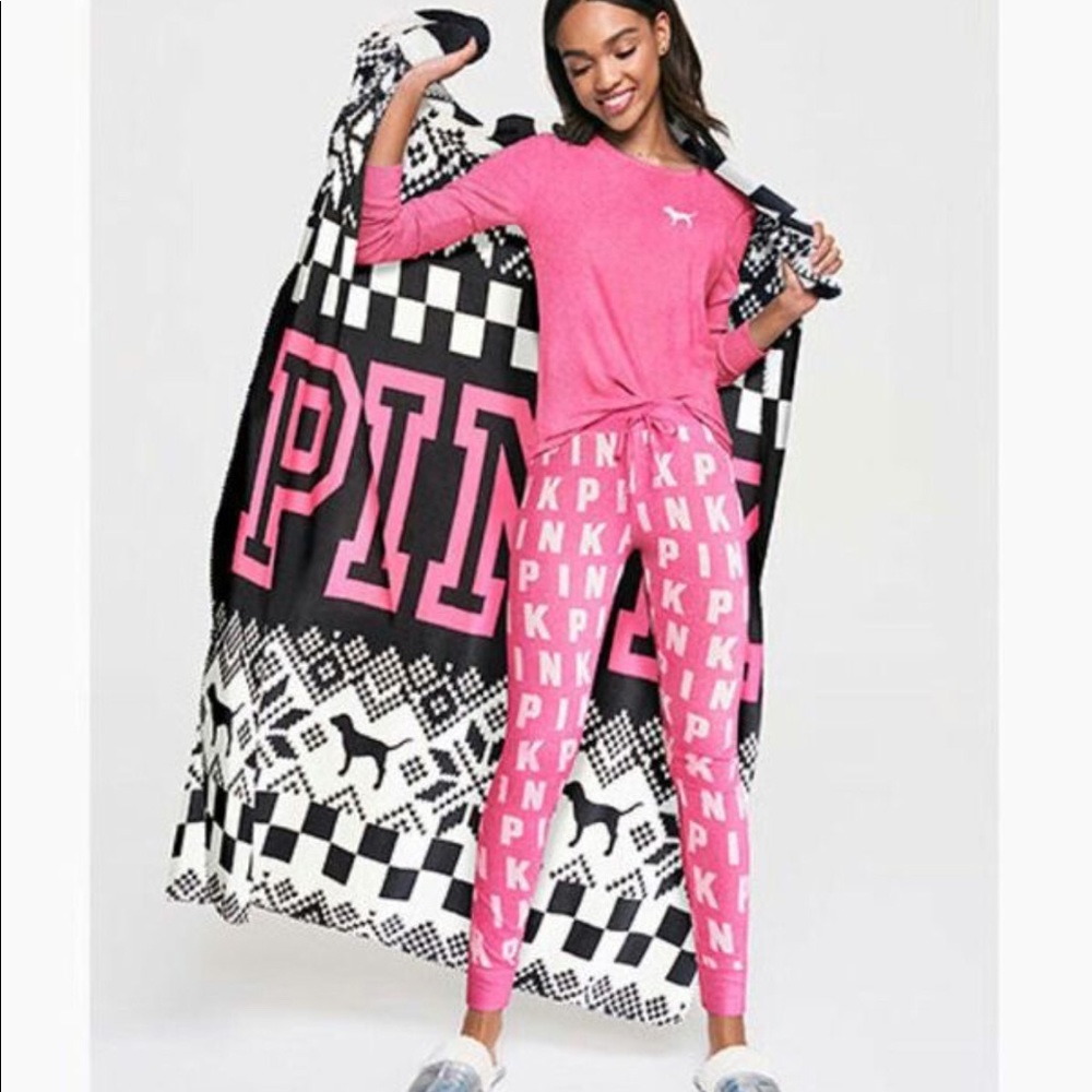 PINK Holiday Blanket